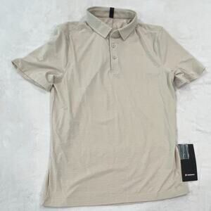 Men's Lululemon Evolution Polo Size S RRII Raw Ivory